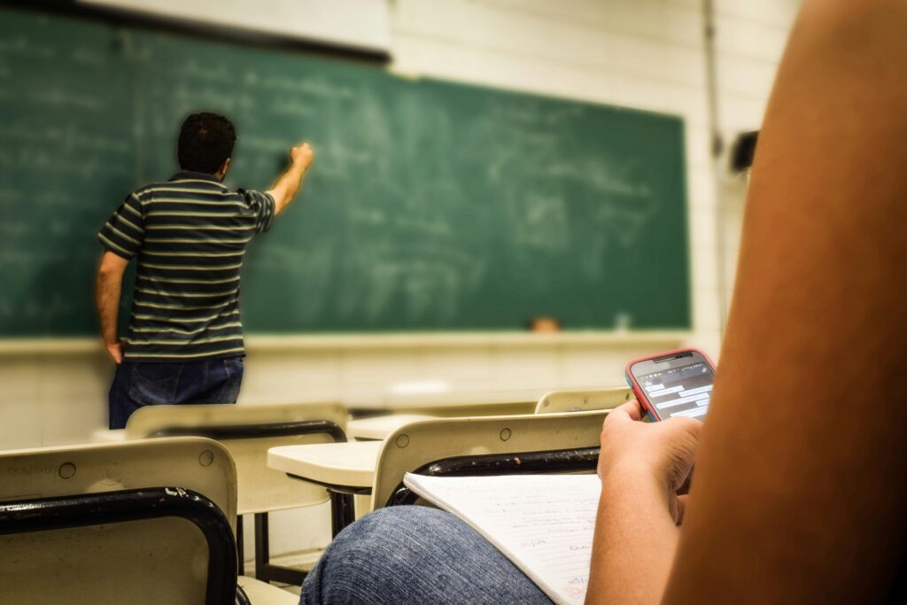 Ilustração de sala de aula